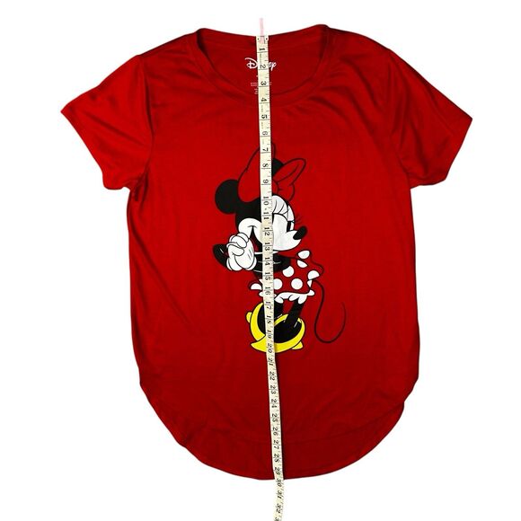 Disney Girls Size Large 11/13 Red Bow Minnie Mouse Tunic Tee - Picture 2 of 6